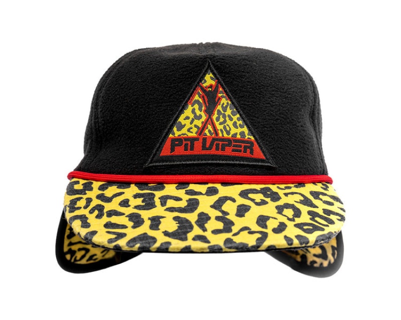 Pit Viper Carnivore Speed Fleece Hatt Svarta Gula | CUB-839715