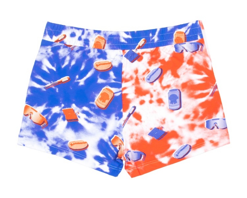 Pit Viper Firecracker Tear-Off Package Shorts Blå Orange Vita | WCL-813759