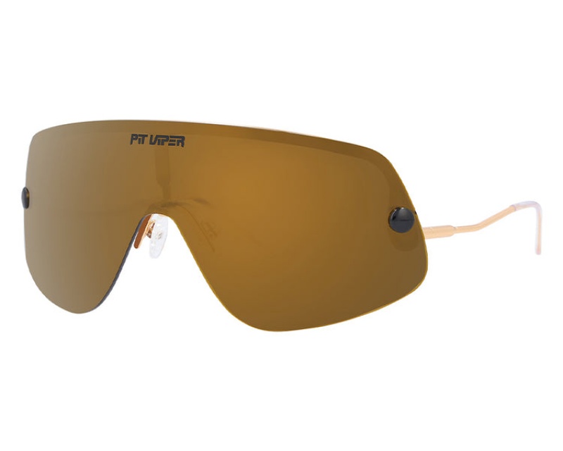 Pit Viper Gold Standard Polarized The Limousine Guld | LZK-067219