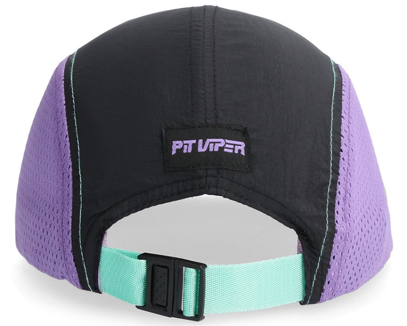 Pit Viper Naples Hot Mesh Hatt Svarta Lila | CUB-017698