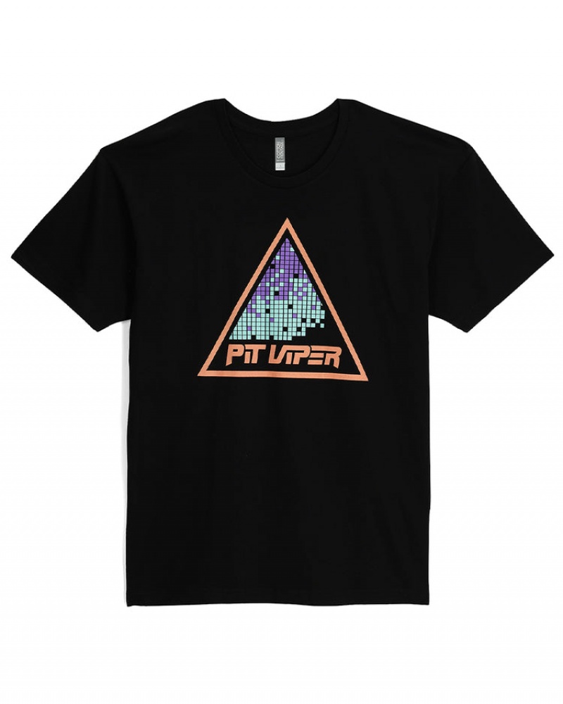 Pit Viper Naples Pyramid T-shirt Svarta | GKS-068149