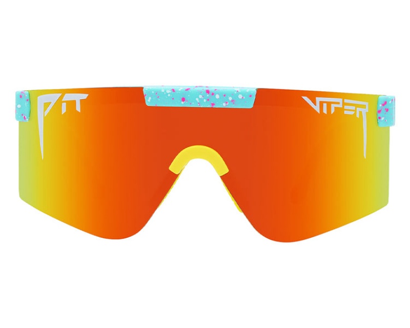 Pit Viper Playmate Polarized The 2000s Blå Gula Orange | NRX-280945