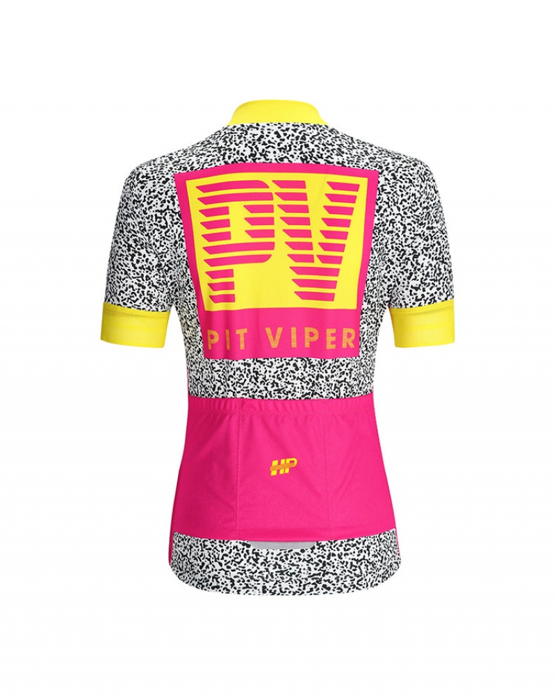 Pit Viper Son of Beach Cycling Jersey Vita Svarta Röda | CMJ-631278