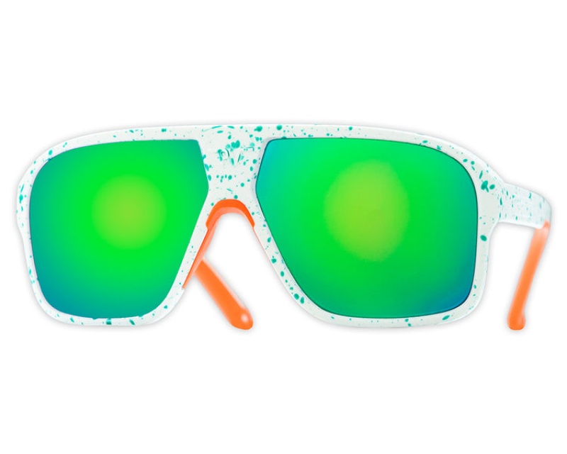 Pit Viper South Beach Flight Optics Vita Gröna | SHD-974513