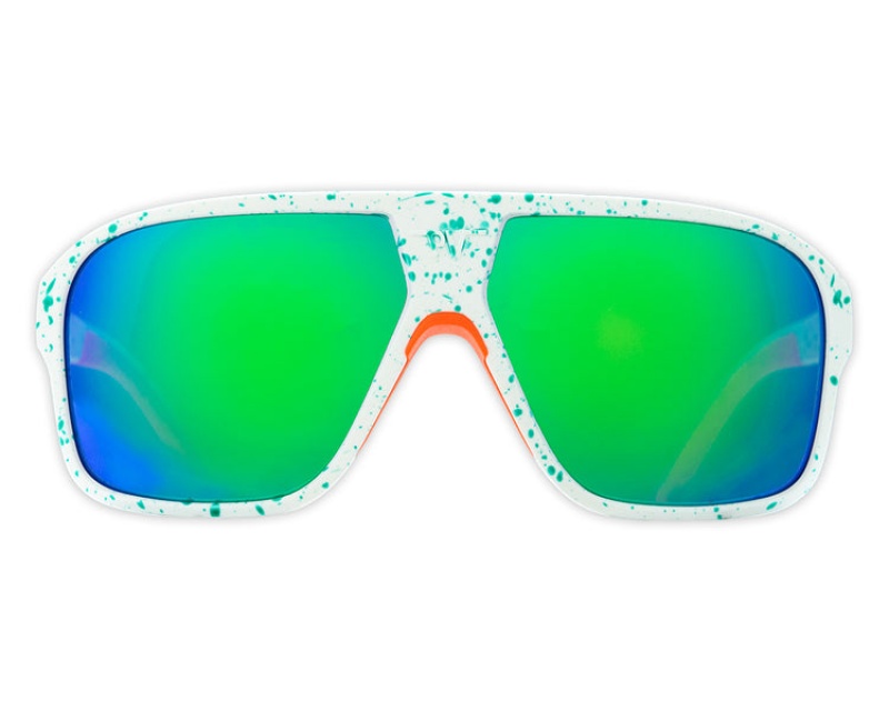 Pit Viper South Beach Flight Optics Vita Gröna | SHD-974513