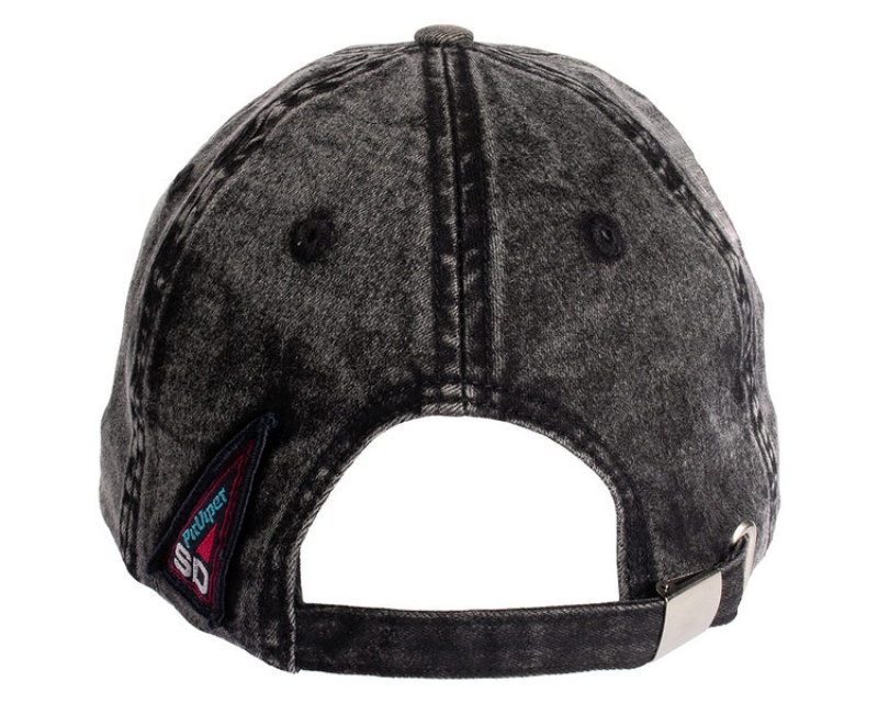 Pit Viper Sport Denim Unstructured Hatt Svarta | VZS-609278