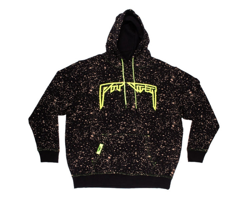 Pit Viper Underground Key Player Hoodie Svarta Gröna | OSP-472316